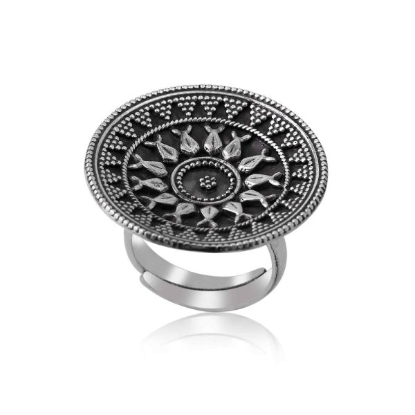 dolphin mandala ring