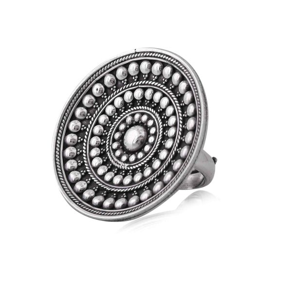 Dotted Mandala Ring in 925 Sterling Silver - Image 4