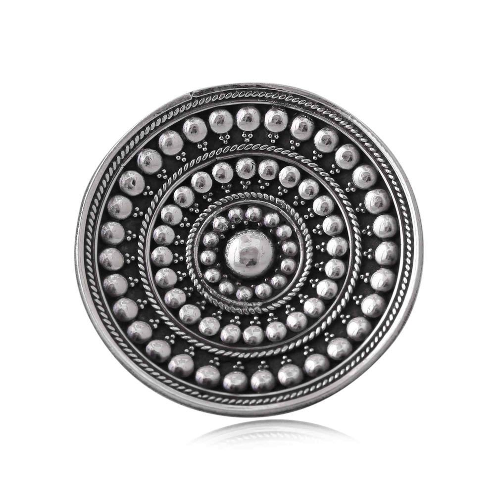 Dotted Mandala Ring in 925 Sterling Silver - Image 2
