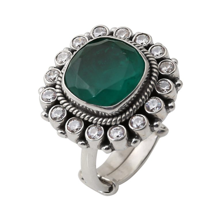 Ruby Green Multi Coloured Gemstone Bracelet in Sterling Silver photo review