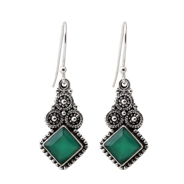 Green Forest Earring in 92.5 Sterling Silver