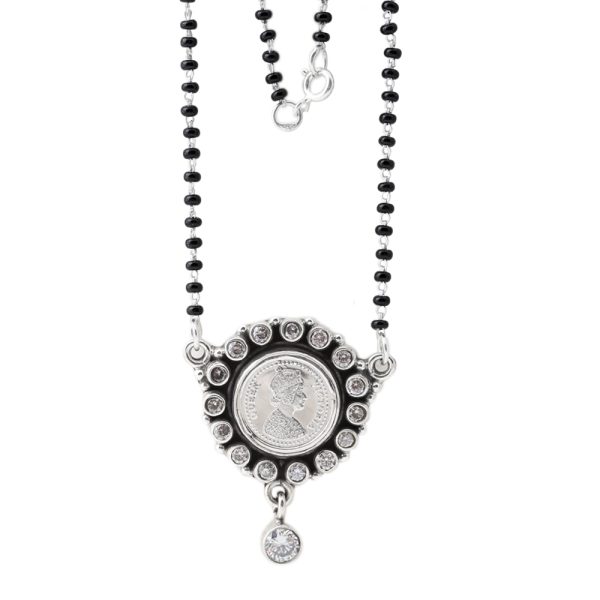 Queen Victoria Silver Mangalsutra Design