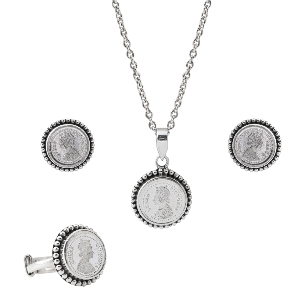 Queen Victorian Jewelry Sets in Sterling Silver