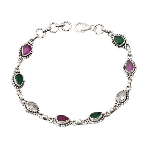 ruby green multicolored bracelet