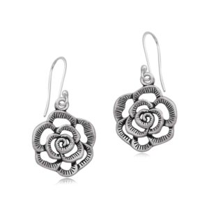 Flower Shape Earring in 925 Sterling Silver