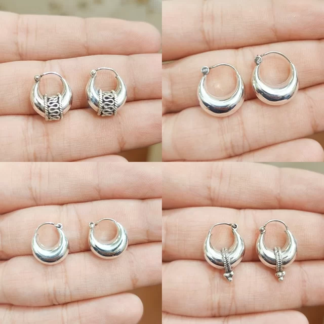✓ Sterling Silver Hoop Earrings for Women 
✓ Average Weight:- 2.5gm
✓ High Finishing 

#hoopearrings #hoopearringsforsale #silverhoopearrings #baliearrings #kajubali #fashion