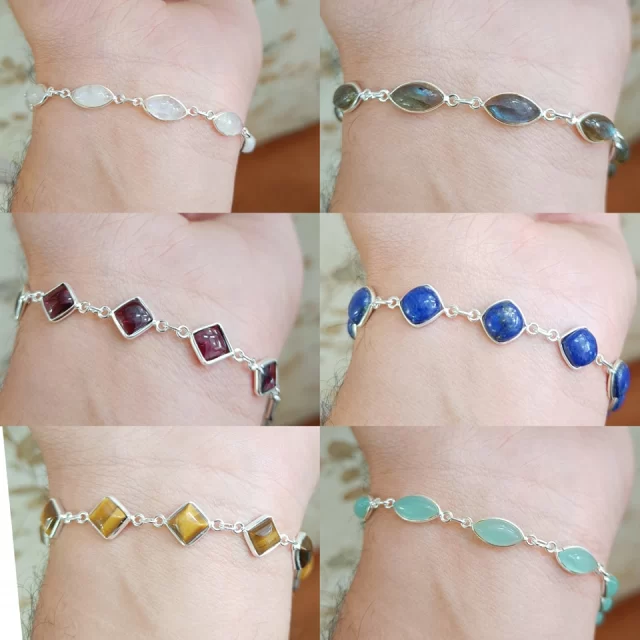 ✓ 925 Silver Semi precious stones Women's Bracelet
✓Weight :- 7 gm

#semiprecious #semipreciousjewellery #gemstonebracelet #gemstonebracelet